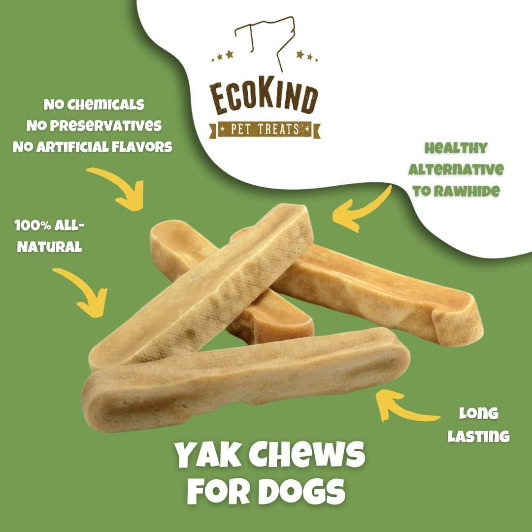 Long-Lasting Gold Yak Chews for Large Dogs